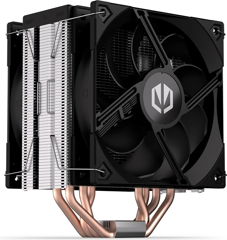 Hladilnik procesorja, Endorfy Fera 5 Dual Fan, EY3A006, 2 ventilatorja, 12 cm, za socket Intel/AMD, črn