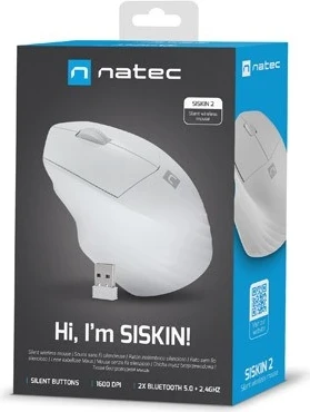 Optični brezžični miška Natec Siskin 2, siv