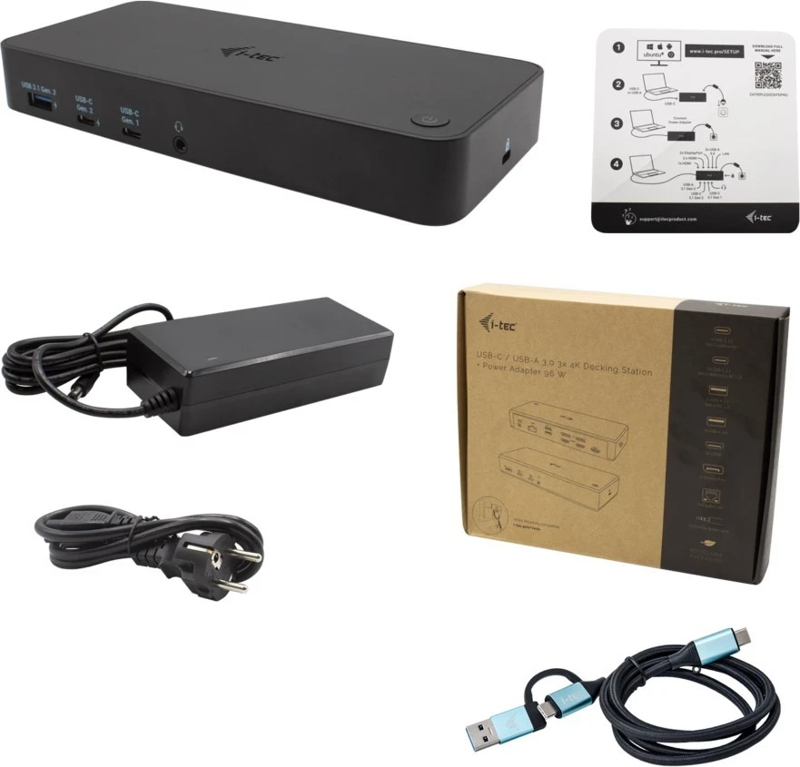 Docking postaja i-tec, USB 3.0, USB-C, Thunderbolt, 100W