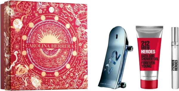 Komplet Eau de Toilette za moške 212 Heroes, Carolina Herrera, 3 kos, 90 ml