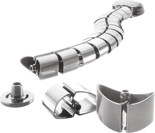 Vertikalni organizator kablov LogiLink, srebrn