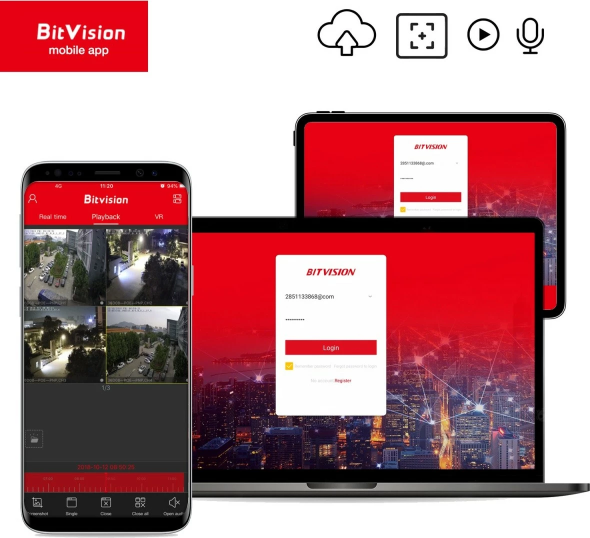 Dome kamera, 5MPx, PoE, bela — Maclean MCTV-515