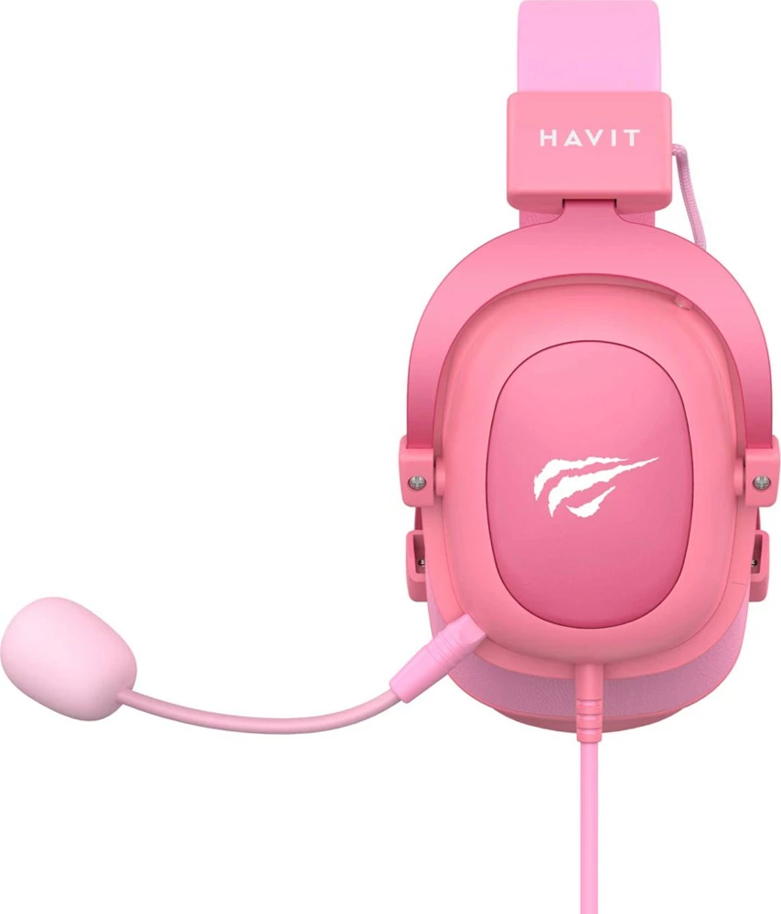 Slušalke za igre Havit H2002d, z žico, roza
