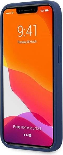 Ovitek za telefon za iPhone 13 Pro Max 6,7", silikonski, modra (navy) U.S. Polo Assn. USHCP13XSFGV