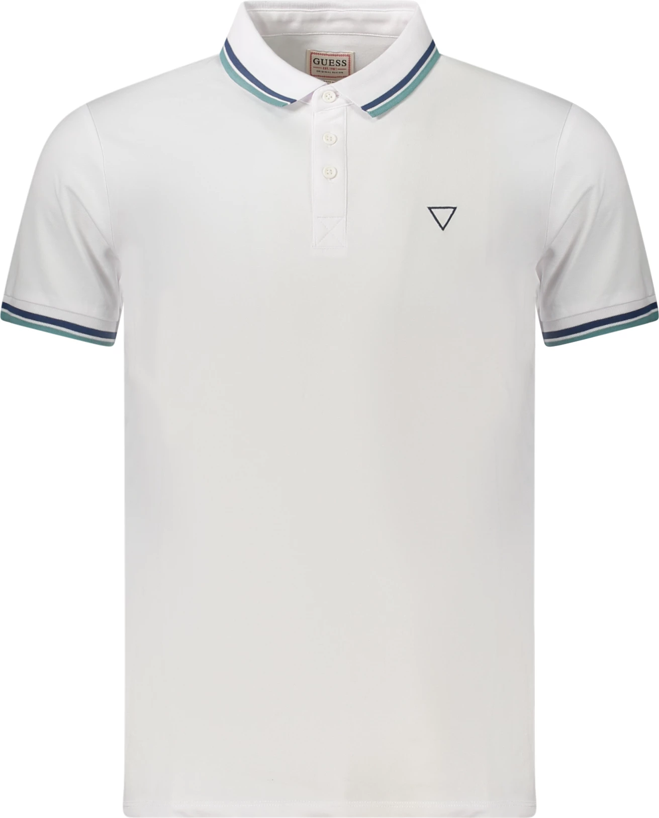 Polo majica za moške GUESS JEANS, bela