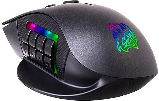 Gaming miška NEMESIS SWITCH Optical RGB Thermaltake, 12 gumbov, z žico, črna