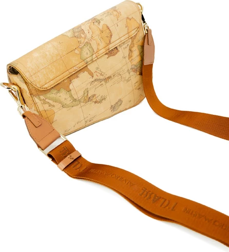 Eleganten ženski vzorčni nahrbtnik Alviero Martini Prima Classe, bež