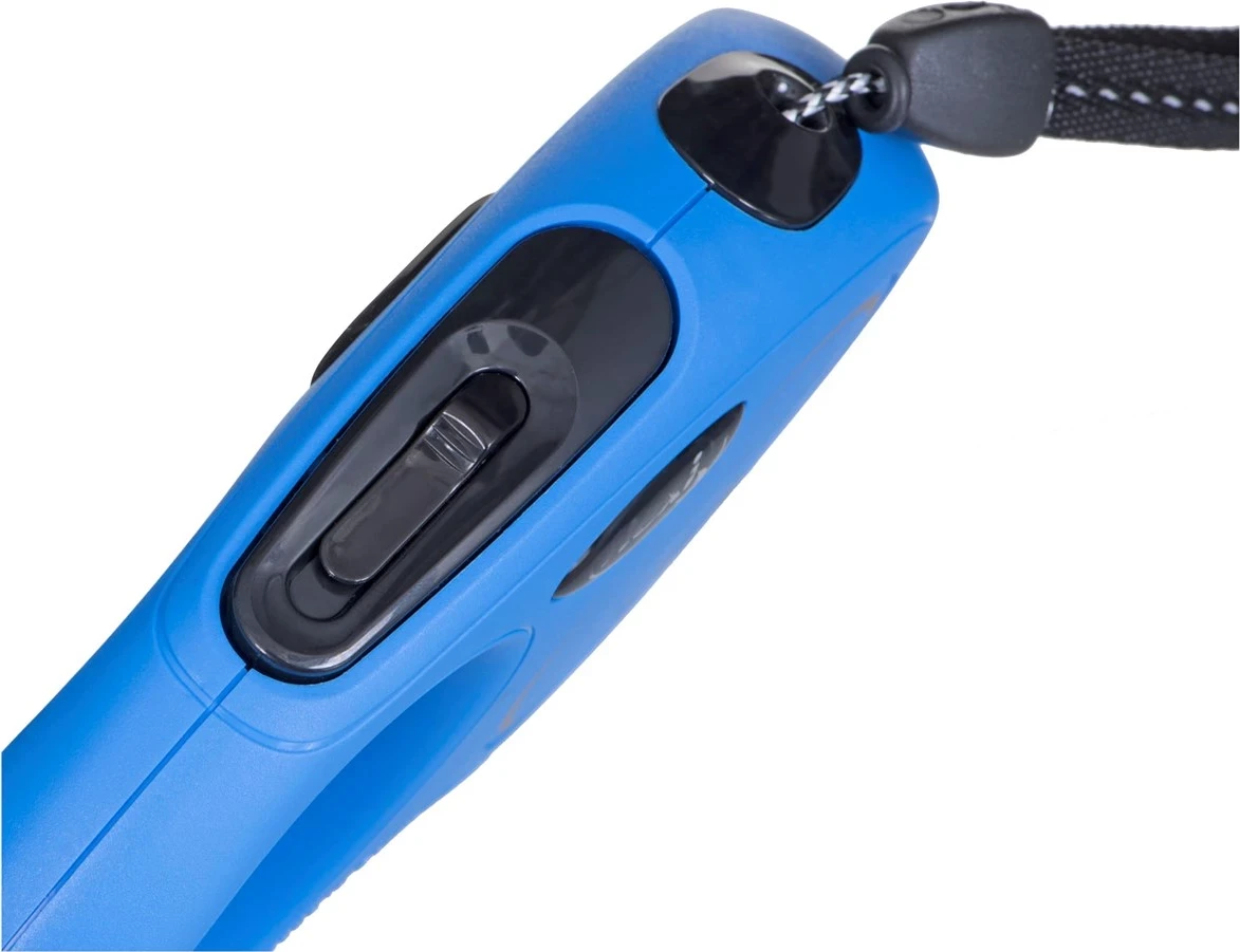 Raztegljiva povodec Flexi za psa, 5 m, modra