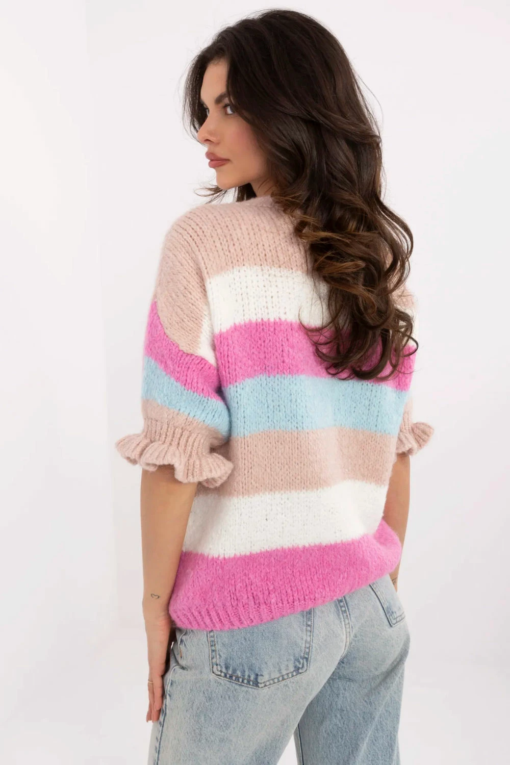 Pletenina ženske Italy Moda 209521, roza