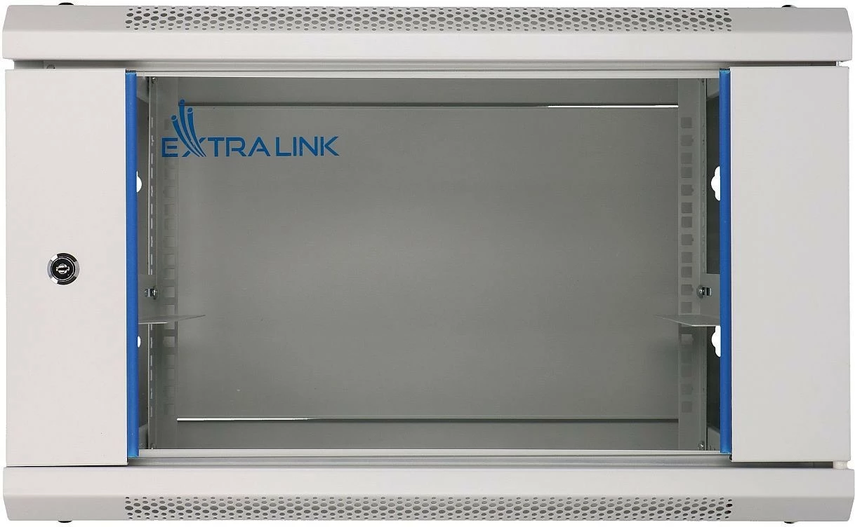 Stenska računalniška omara 4U, 600x600, steklo, siva Extralink EX.8543