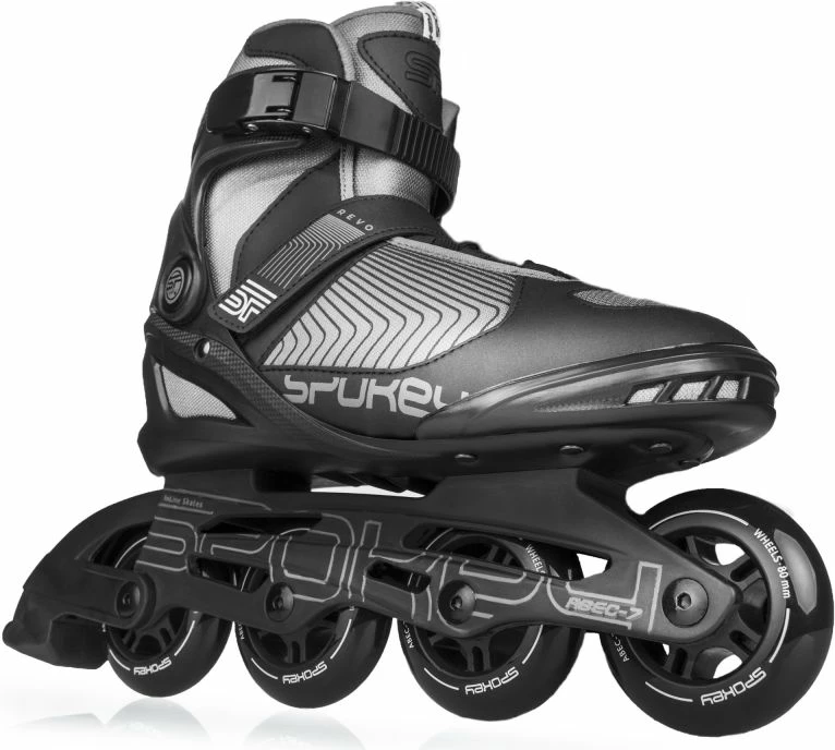 Rekreativni role za ženske in otroke Spokey Revo, črno-sive