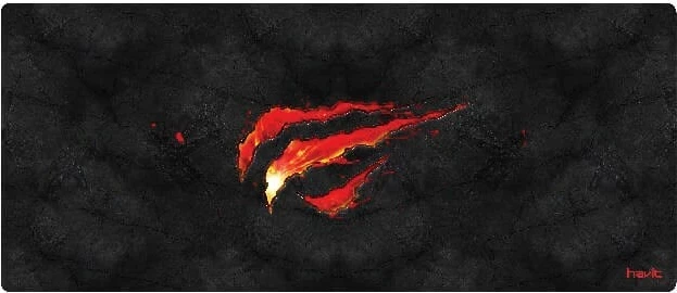 Podloga za miško HAVIT HV-MP861 za igre, črna in rdeča