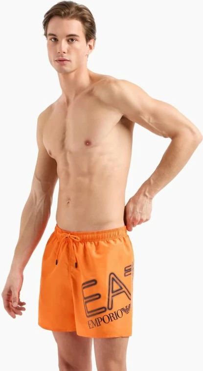 Plavalne hlače Emporio Armani za moške, oranžne