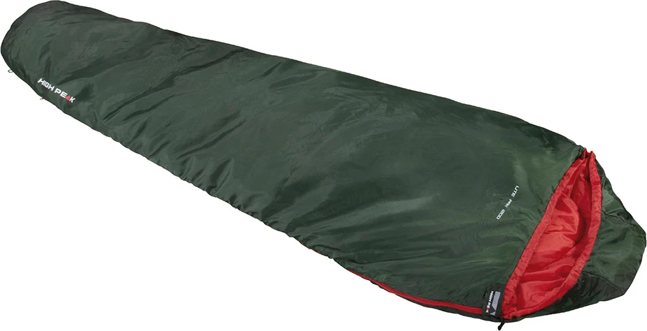 Spalna vreča High Peak Lite Pak 1200, zelena-rdeča