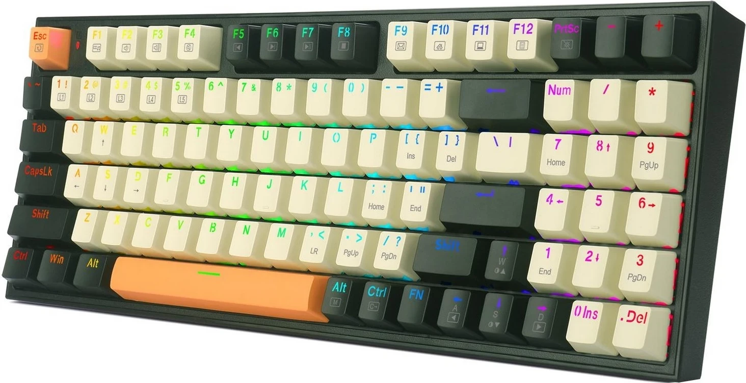 Mehanska tipkovnica, Redragon K636CLO-RGB, RGB, črna