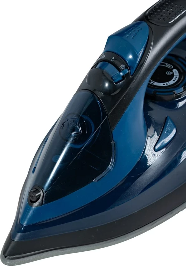 Hekalnik 3200 W, suho in parno likanje, Durilium AirGlide Autoclean, črn/moder Oromed ORO-TEXSTYLE