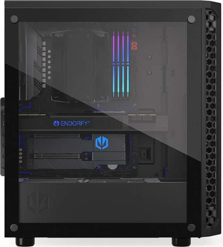 Midi tower ohišje s kaljenim steklom Endorfy Signum 300 Core, črna