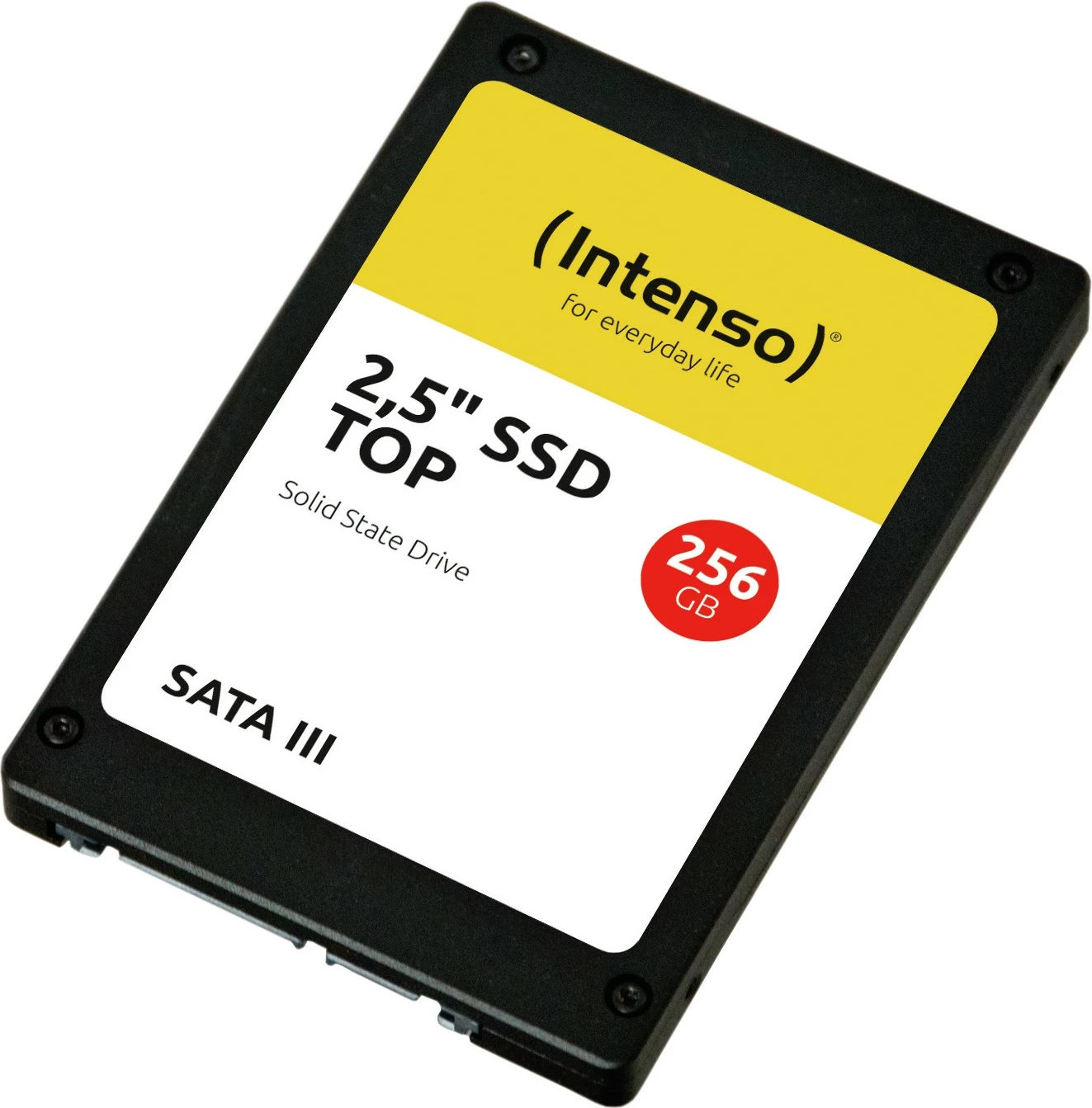 SSD 256 GB, 2,5", 550 MB/s, 6 Gbit/s, črn Intenso Top