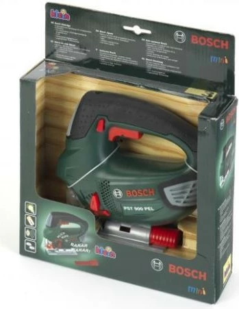 Električna žaga za otroke Bosch Klein 8379, na baterije, črna/siva/zelena/rdeča