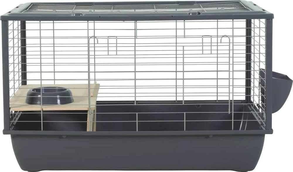 Kavez za zajce ZOLUX Neolife connect, 101,5x54x51 cm, siv
