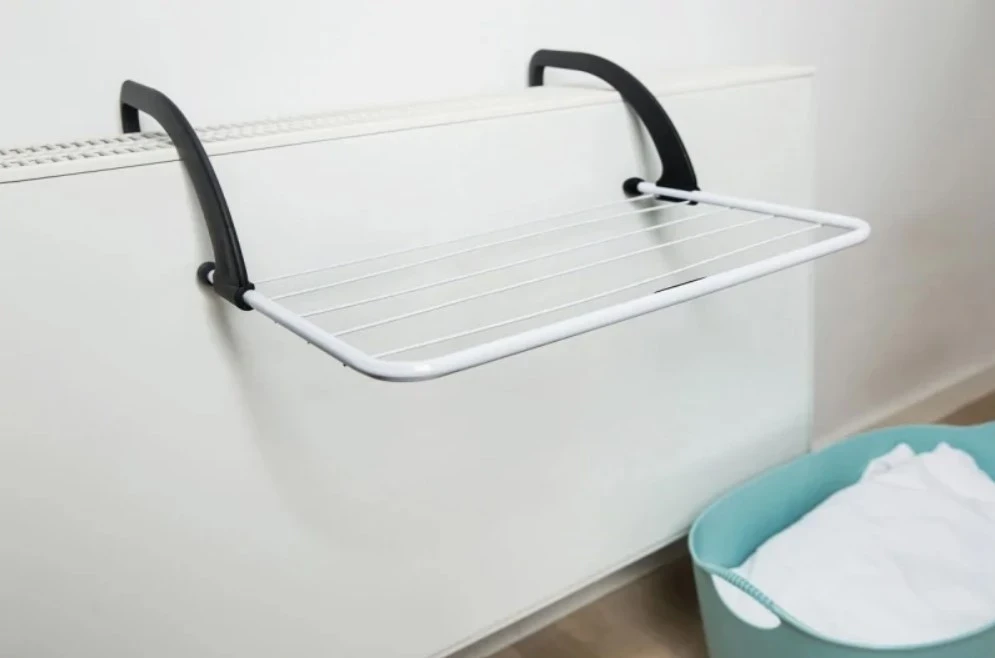 Stenski sušilnik za perilo Vileda Express, bel