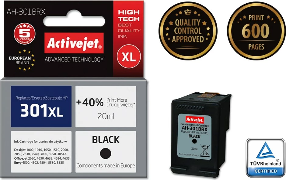 Barva za tiskalnik Activejet AH-301BRX za HP, 20 ml