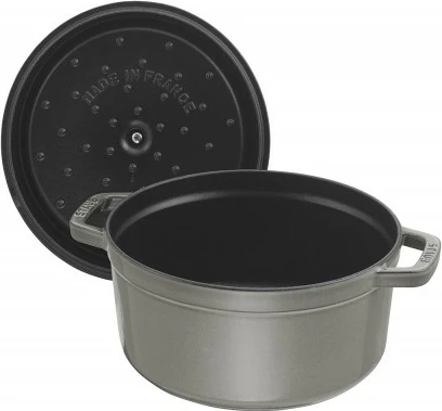 Lonček za počasno kuhanje Staub, litoželezo, 20 cm, siv