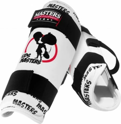 Zaščitnik za kolena za borilne veščine Masters, bel