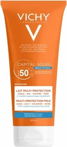 Mleko za sončenje Vichy Capital Soleil Multi Protection SPF50 unisex 200 ml