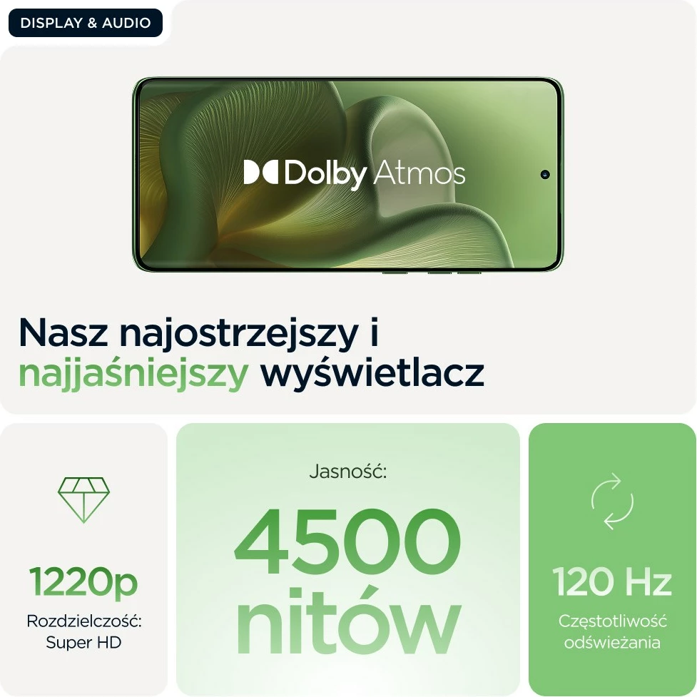 Pametni telefon Motorola edge 60, 6,67", 12 GB RAM, 256 GB, 5G, zelena