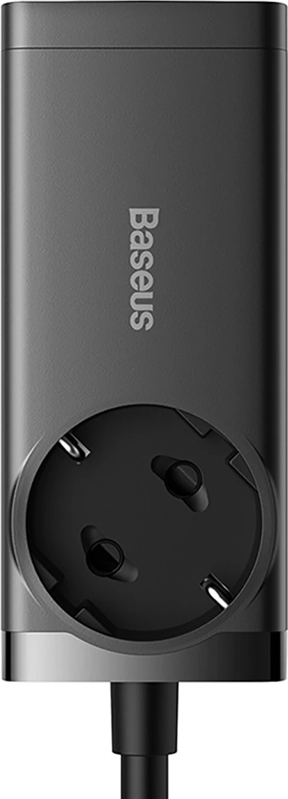 Stojalo za polnjenje Baseus GaN3 Pro 65W z 2x USB-C, 2x USB-A in 1 m USB-C kablom 100W, črno