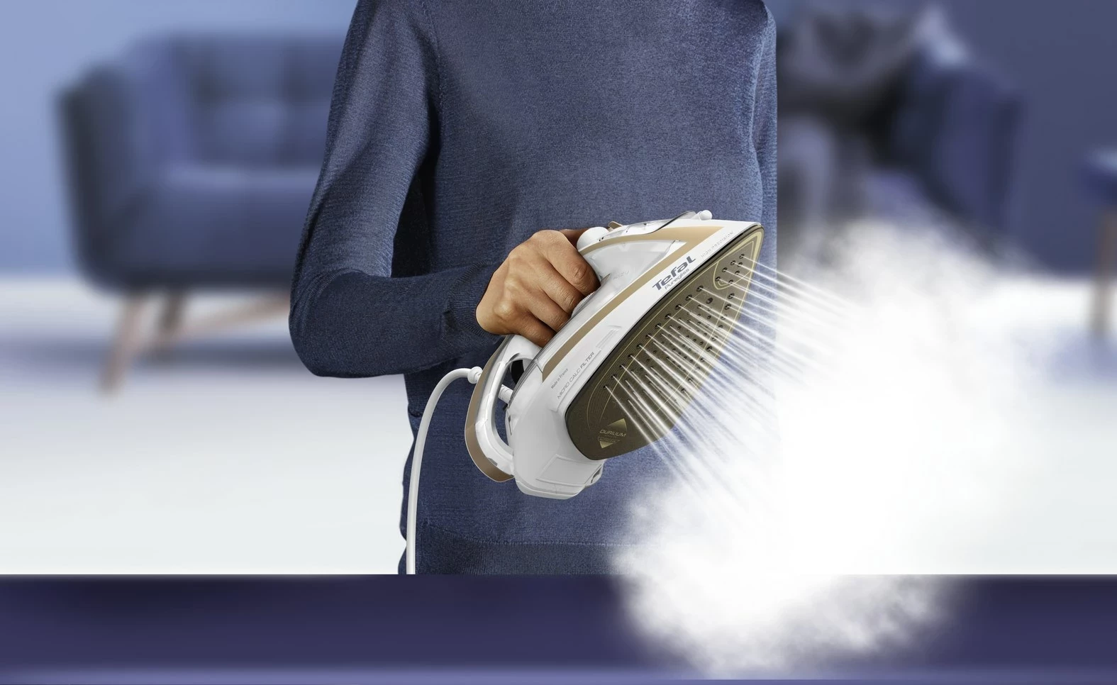 Likalnik Tefal Puregliss FV8042, 3000 W, Durilium AirGlide Autoclean, bel/bronzen