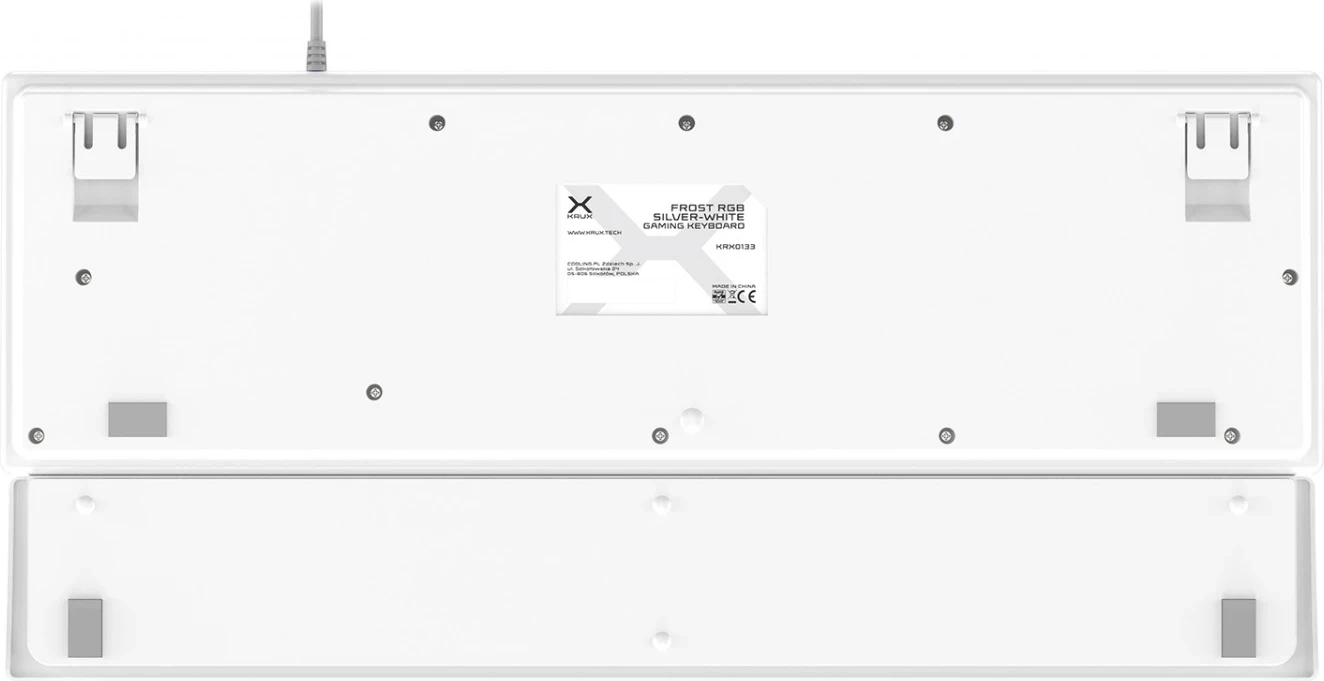Gaming tipkovnica Frost Silver-White KRUX, RGB