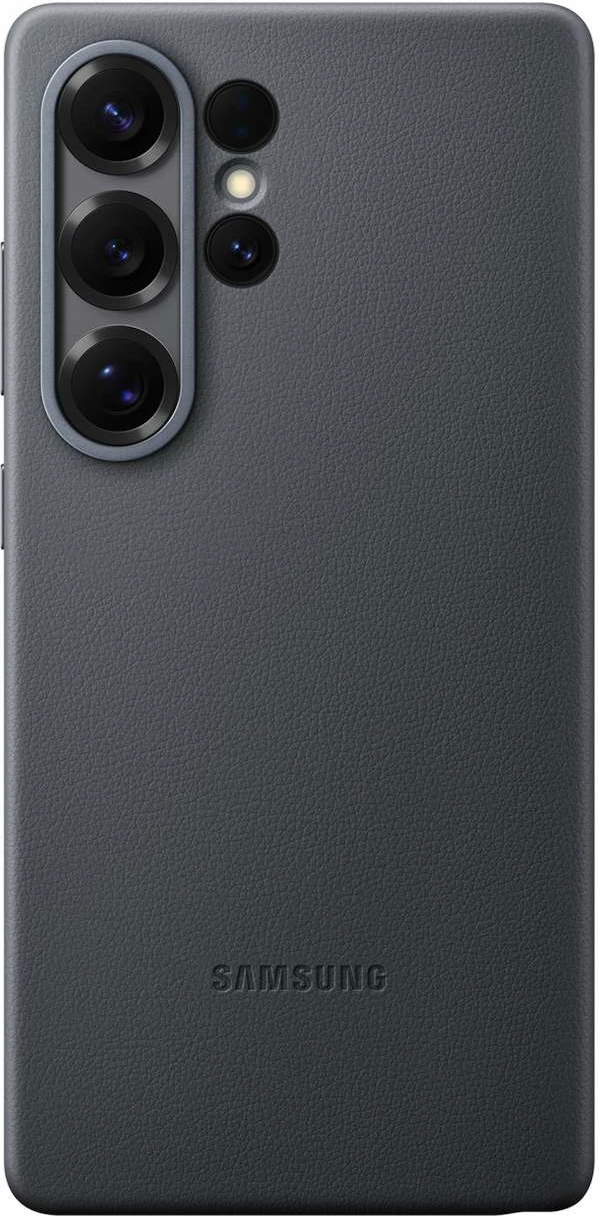 Ovitek za telefon za Galaxy S25 Ultra, ekološko usnje, črn, Samsung KindSuit EF-VS938PBEGWW