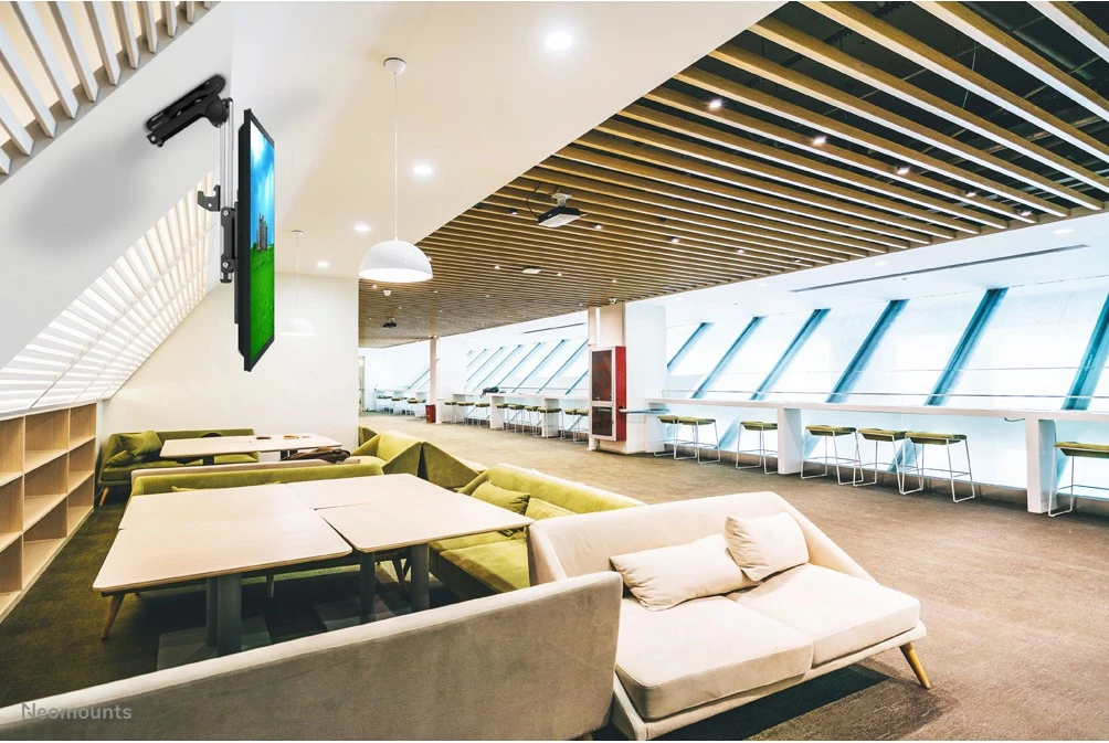 Stropni nosilec za monitor/TV Neomounts FPMA-C020BLACK, polni pomik, 10-40 palcev, jeklo, črn Stropni nosilec za monitor/TV Neomounts FPMA-C020BLACK, polni pomik, 10-40 palcev, jeklo, črn