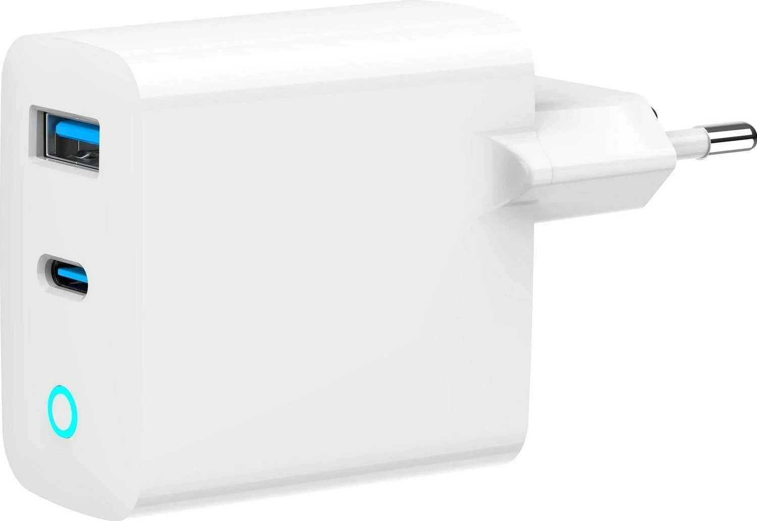 Napajalnik Gembird TA-UC-PDQC30L-W-01, 2x USB, QC3.0, Type-C, 30W, bel