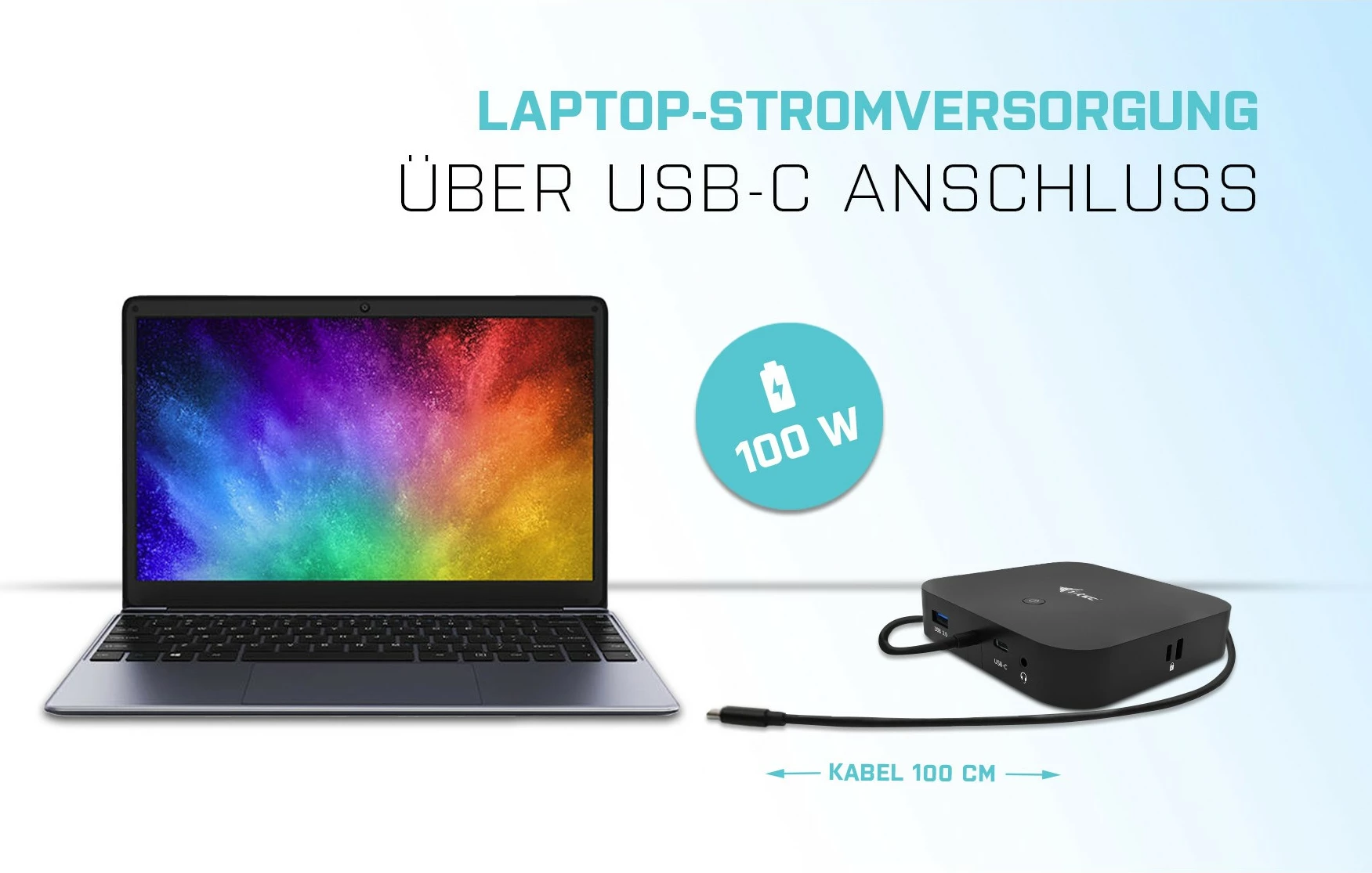 Dock postaja USB-C HDMI DP, 100 W, 2x 4K, 6x USB, Ethernet, črn - I-Tec