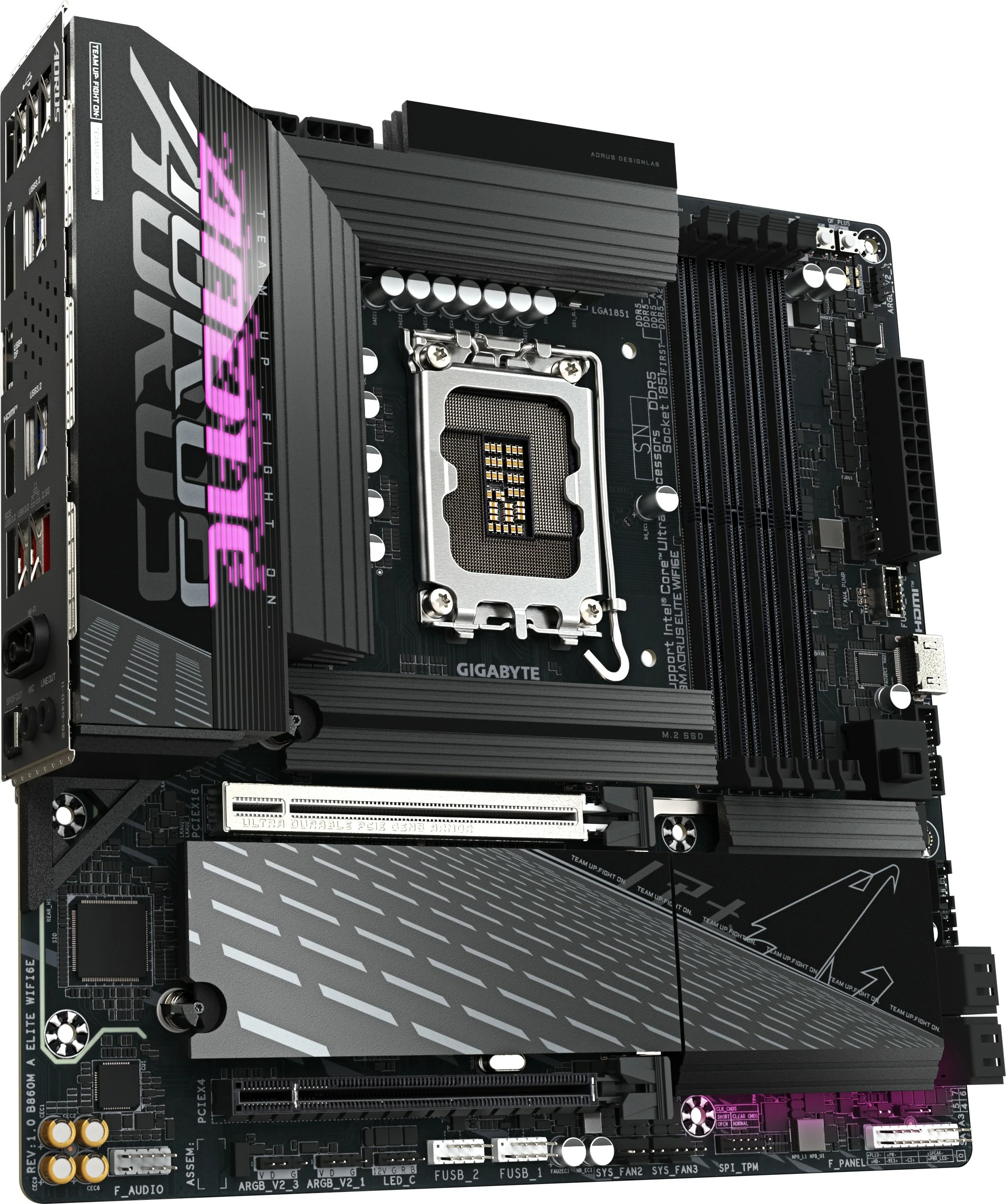 Plošča za matično ploščo Gigabyte B860M AORUS ELITE WIFI6E, LGA1851
