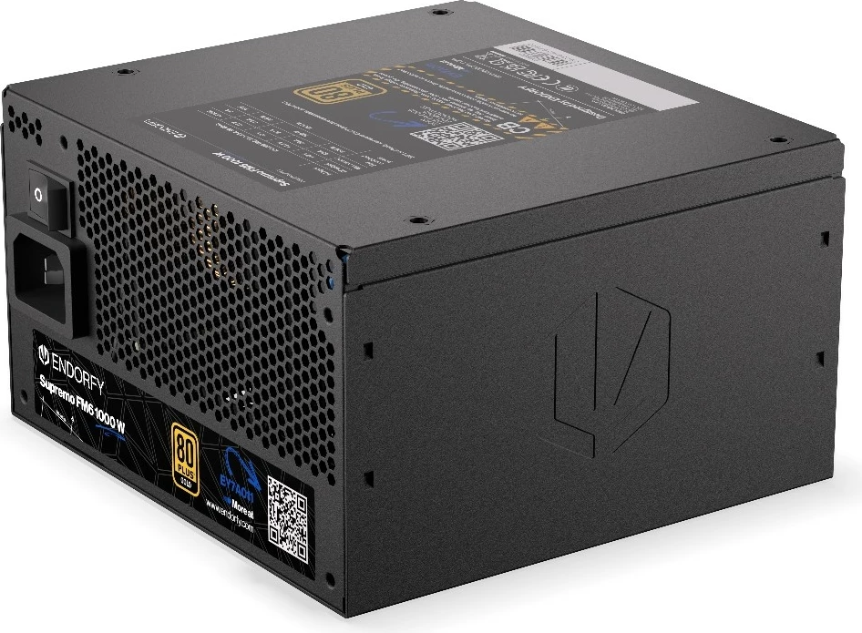 Napajalnik Endorfy Supremo FM6 Gold 1000W, modularen, 80 PLUS Gold, črn