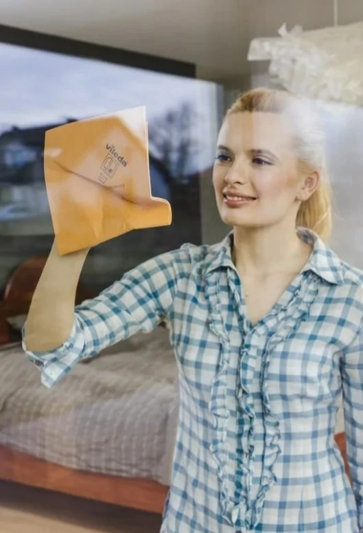 Paličasta krpa za čiščenje, Vileda, 1 kos, oranžna