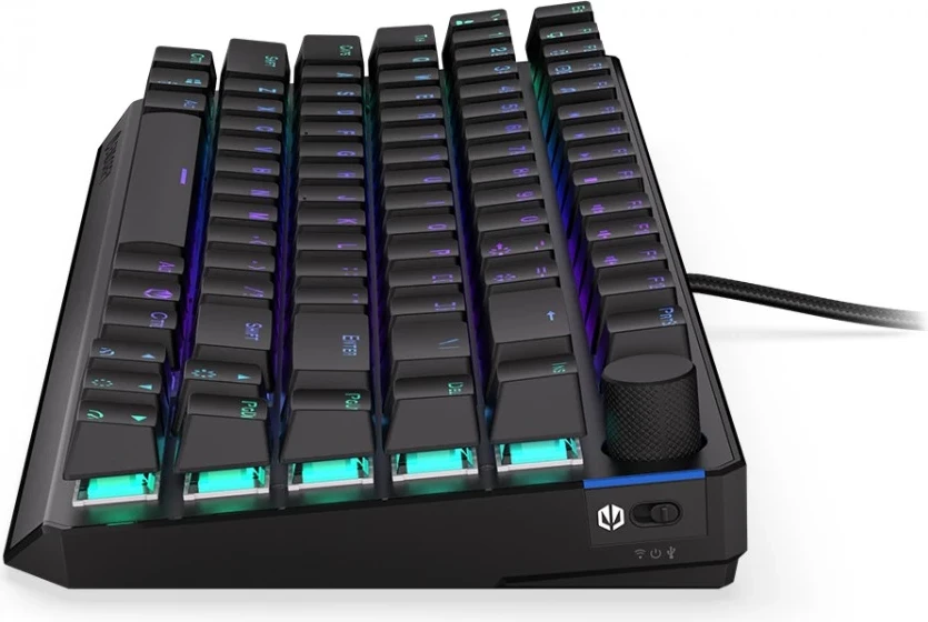 Brezžična igralna tipkovnica Endorfy Thock Red, USB-C, črna