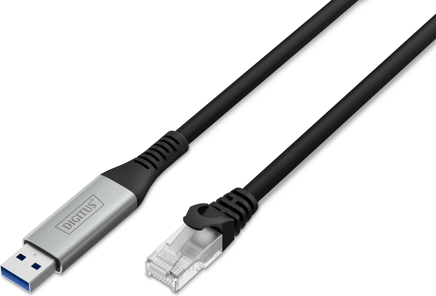 Kabel USB 3.2 v RJ45, Cat6a, 3 m, 1 Gbit/s, črn, Digitus