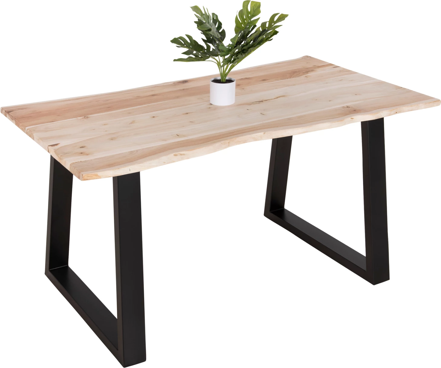 Jedilna miza MONTANA SLIM FH8163.21 iz akacijevega lesa v svetlo naravni barvi 140x80x77H cm