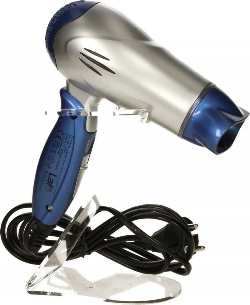 Sušilnik za lase Lafe SWS-001.1, 1200 W, 3 hitrosti, zložljiv ročaj, s koncentratorskim nastavkom, modro/srebrn