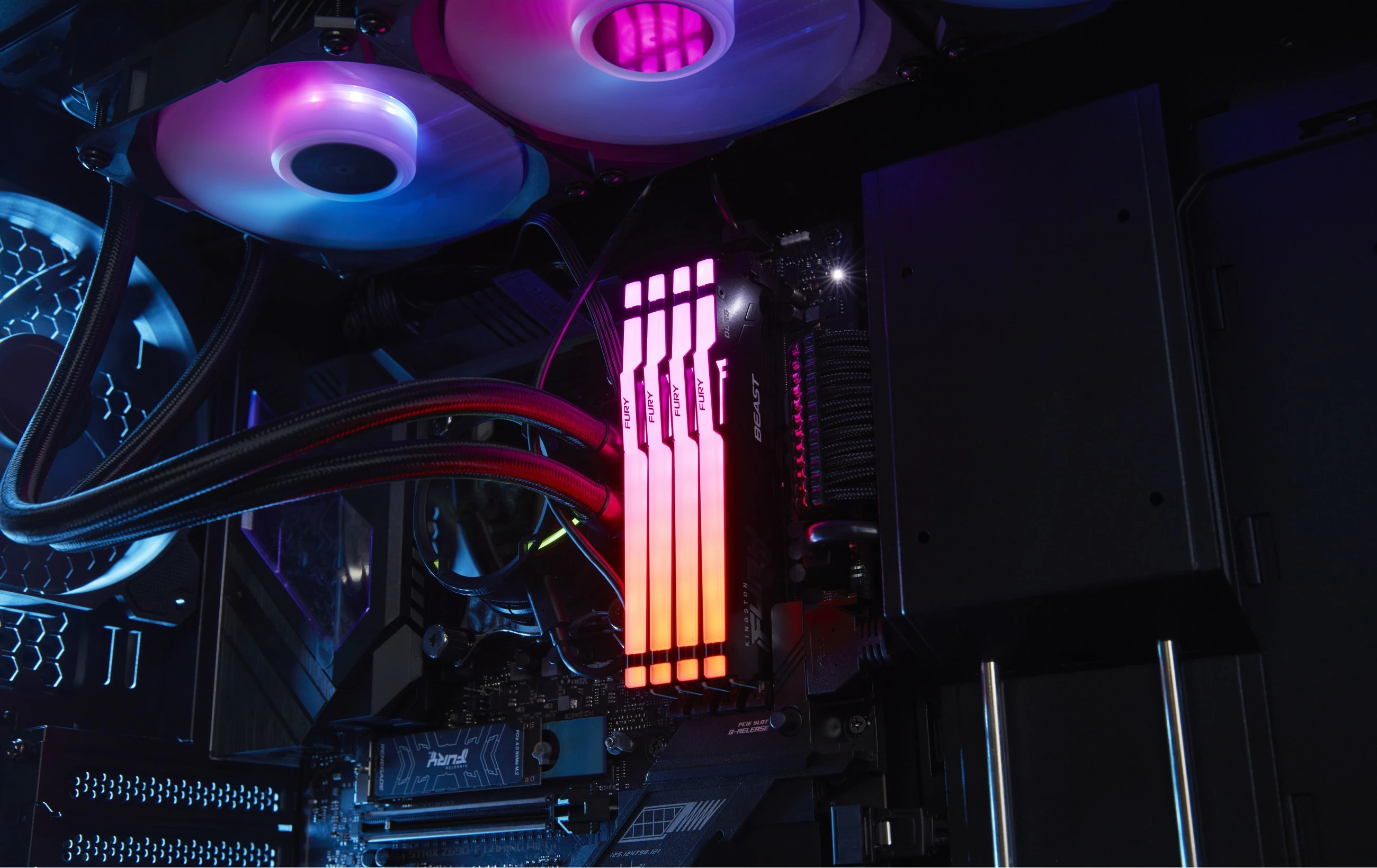 RAM pomnilnik 64GB 6000MT/s DDR5 RGB Kingston FURY Beast