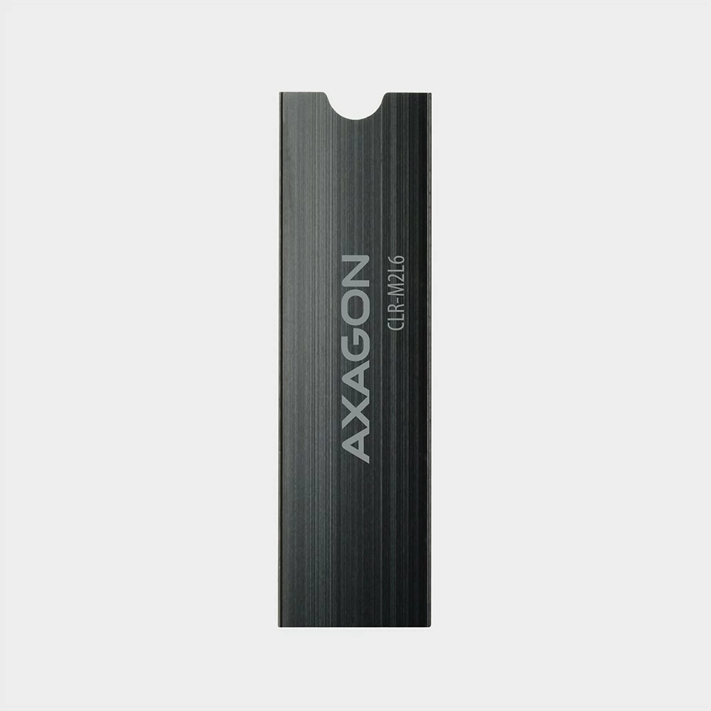 Pasivni radiator za SSD M.2, alumin, 22x80 mm, črn, AXAGON CLR-M2L6 Pasivni radiator za SSD M.2, alumin, 22x80 mm, črn, AXAGON CLR-M2L6