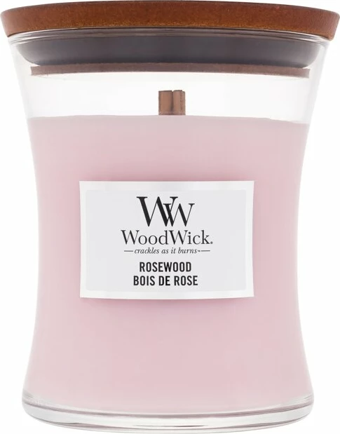 Scented Candle WoodWick Rosewood, 275g