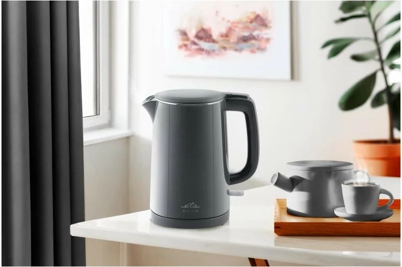 Električni čajnik 1,5 L, 2200 W, inox, siv ETA Edita 859590020