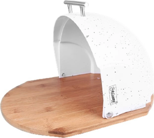 Kuhinjska škatla za kruh, Maestro MR-1678G, ovalna, bela