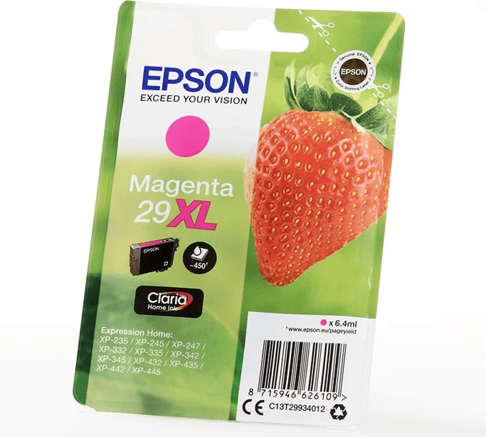 Kartuša črnila 29XL, Epson C13T29934012, 6,4 ml, 450 strani, magenta